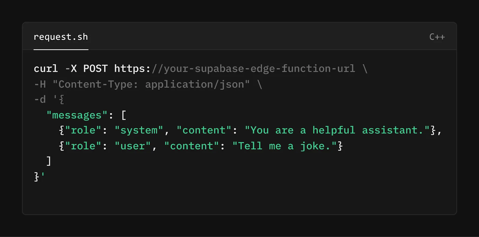 Example Request and Response — screenshot from “How we built Handy”