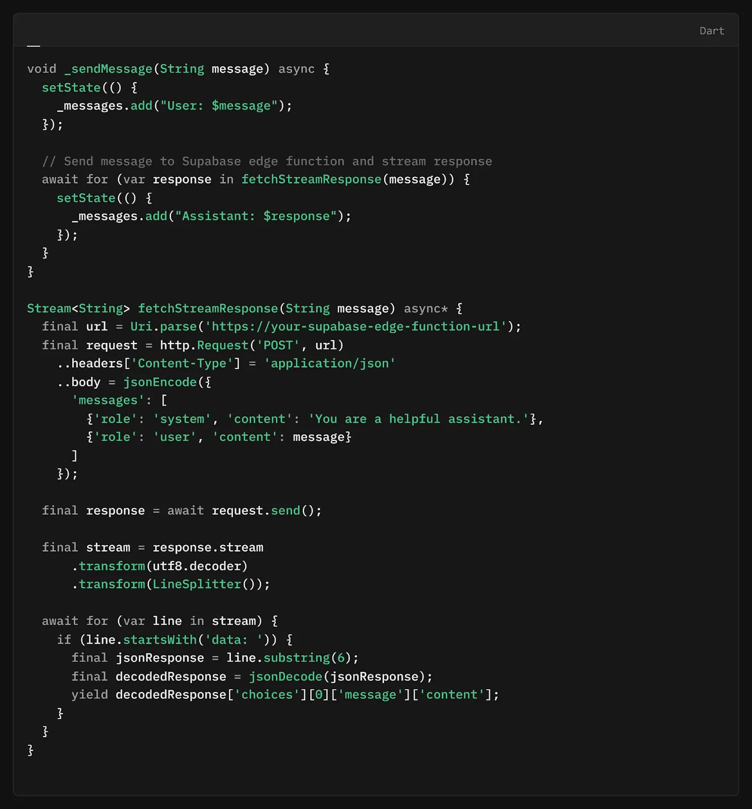 Example Code — screenshot from “How we built Handy”